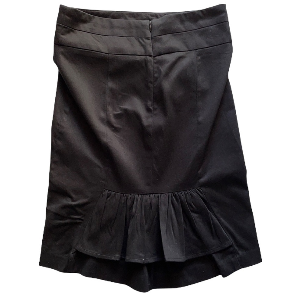 Y2K vintage look Pencil Love skirt in black super cute ruffle Career size 0